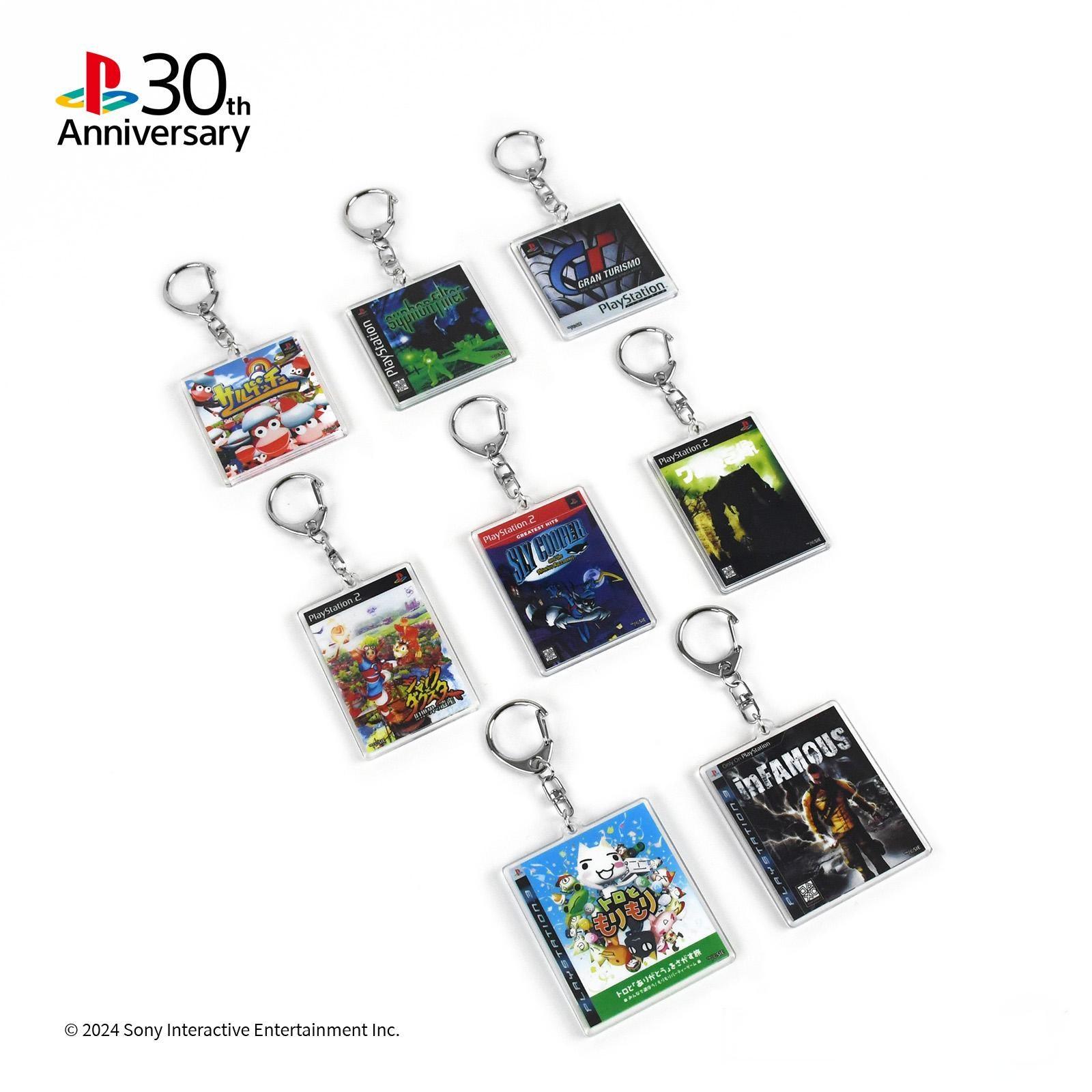 PlayStation 30th Anniversary Themed Acrylic Charm Blind Box (Set of 8 Designs) - GameBeatz