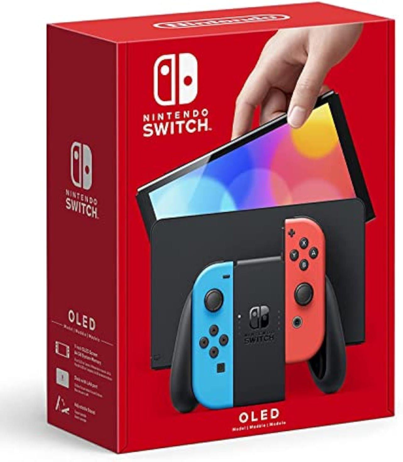 Nintendo Switch OLED(Neon Red & Neon Blue) - GameBeatz