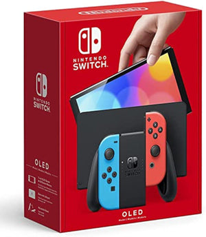 Nintendo Switch OLED(Neon Red & Neon Blue) - GameBeatz