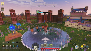 Minecraft Legends Playstation 4 game Strategy, Action images