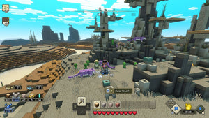 Minecraft Legends Playstation 4 game Strategy, Action images