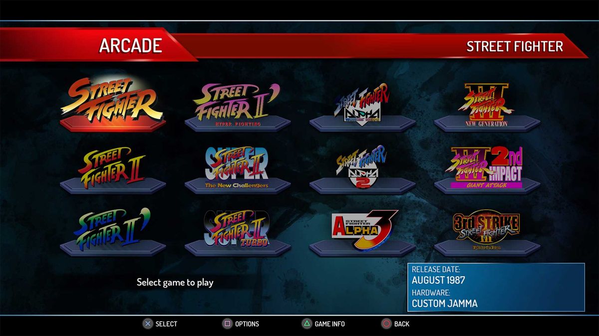 Street Fighter 30th Anniversary Collection Playstation 4 game Arcade, Fighting images