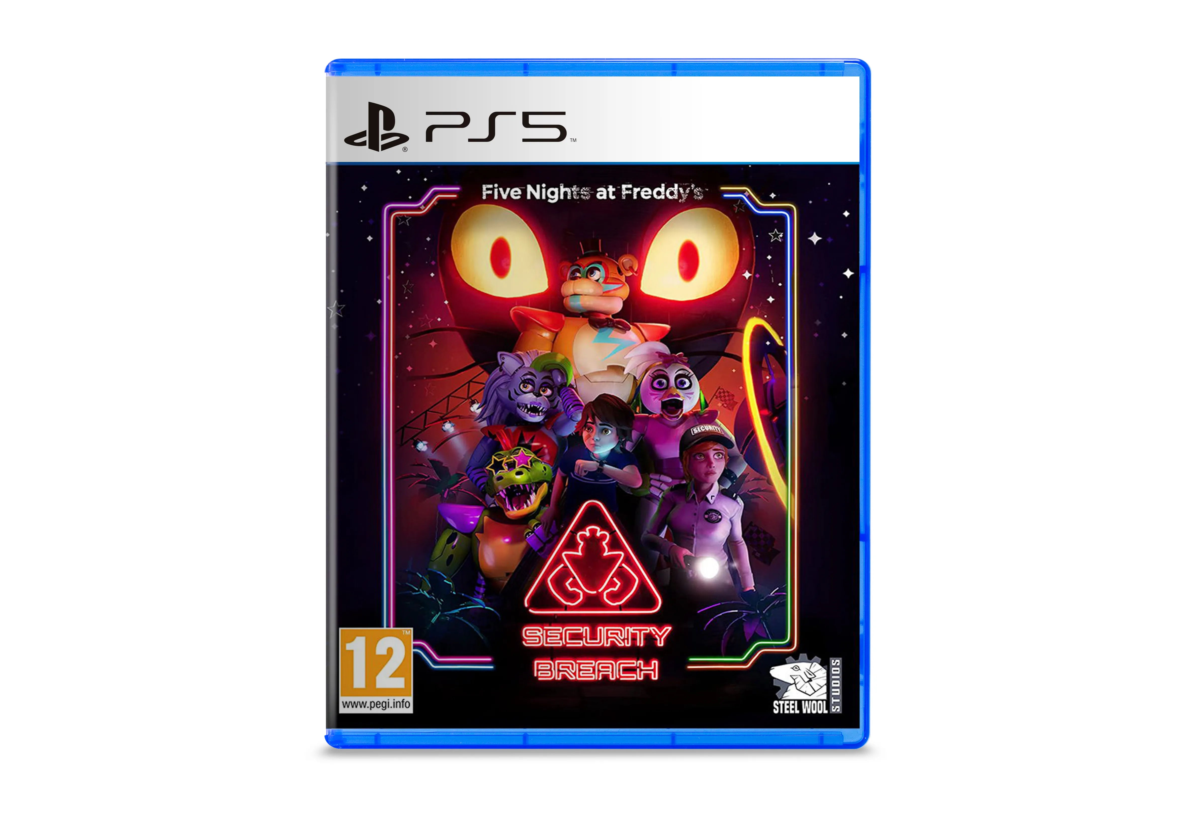 Five Nights at Freddy's: Security Breach Playstation 5 game Horror cover