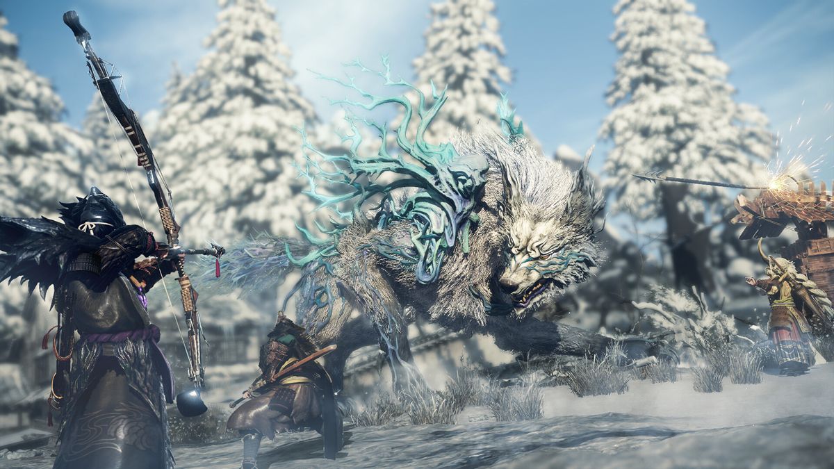 Wild hearts video game playstation 5 Action images