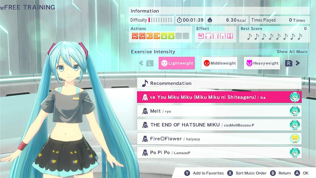 Fitness Boxing feat. Hatsune Miku Nintendo switch game Training images