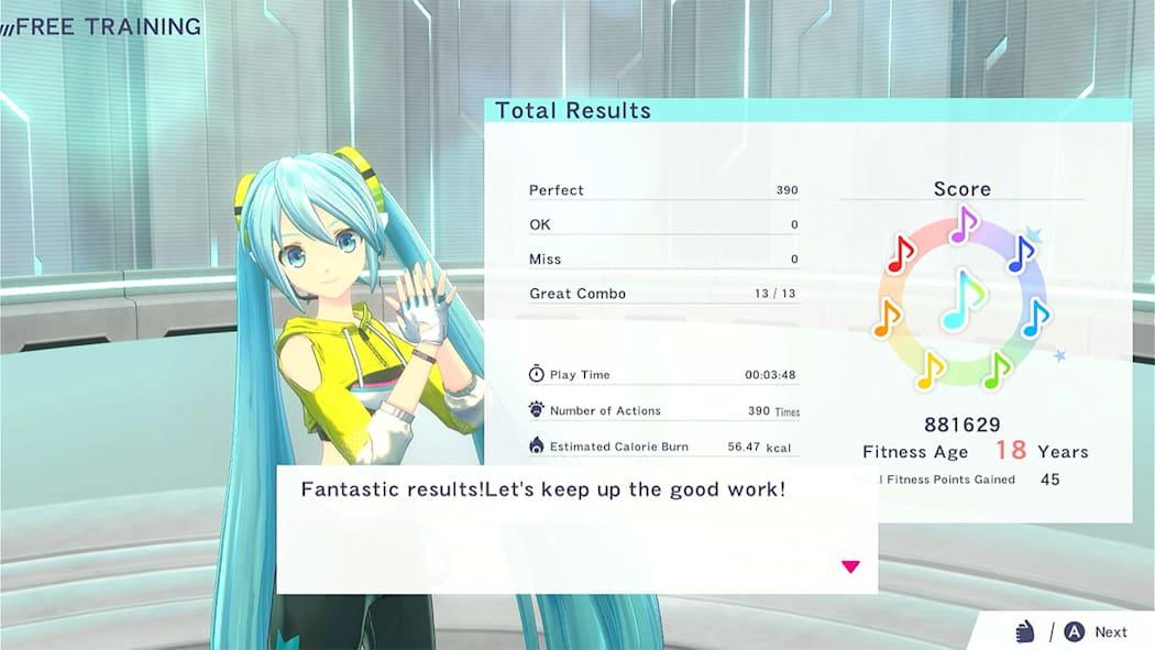 Fitness Boxing feat. Hatsune Miku Nintendo switch game Training images