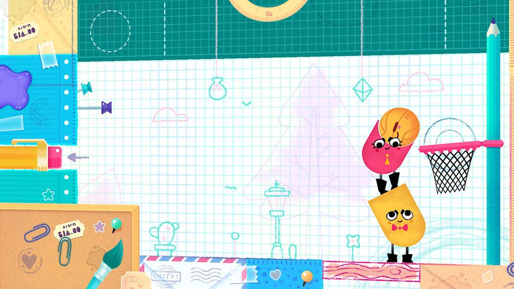 Snipperclips - Cut it out, together! Nintendo switch game Action,Party,Puzzle images