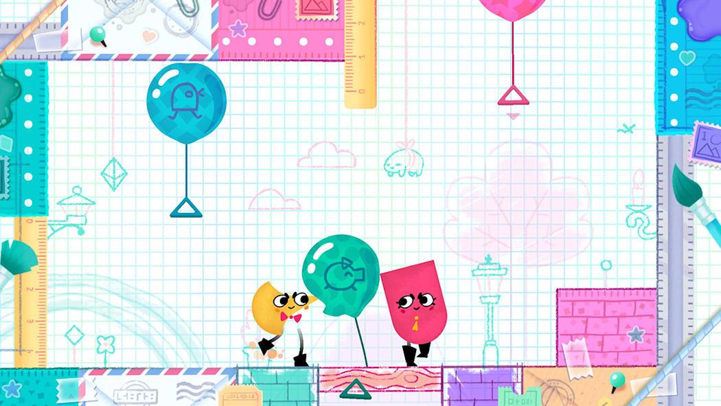 Snipperclips - Cut it out, together! Nintendo switch game Action,Party,Puzzle images