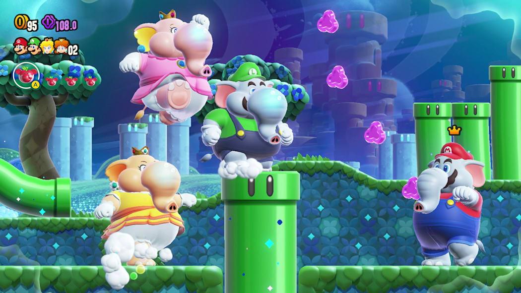Super Mario Bros. Wonder Nintendo switch game Action images