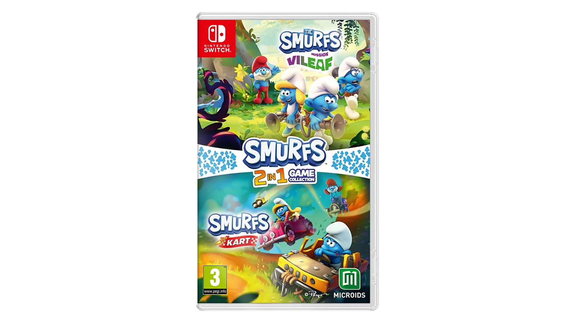 The Smurfs 2 in 1 Game Collection Nintendo switch game Action Adventure cover