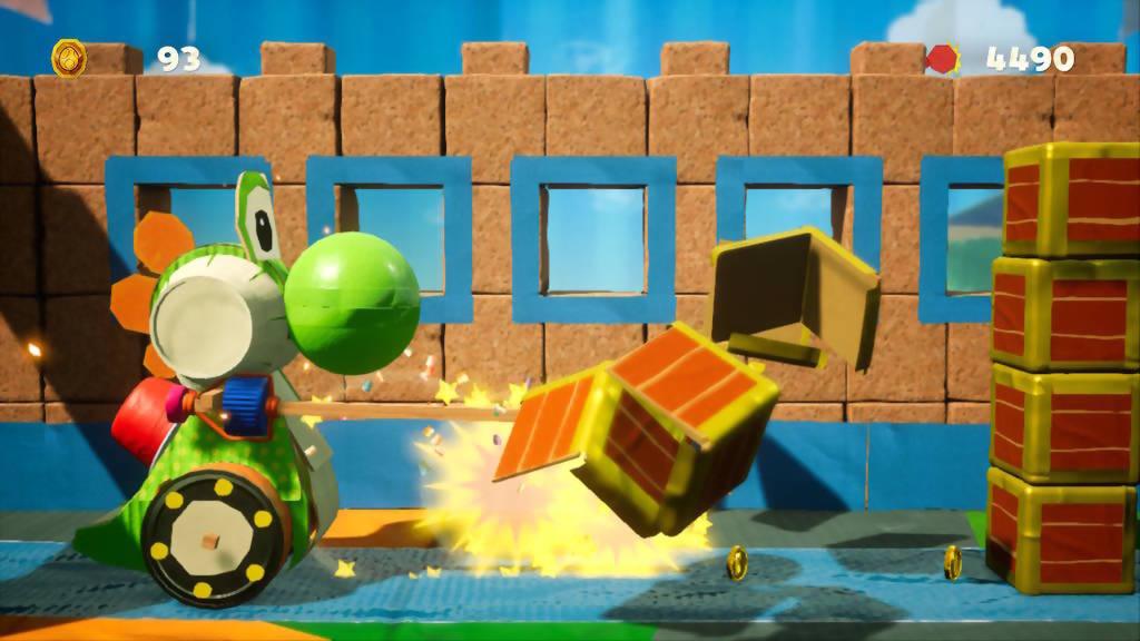 Yoshi's Crafted World Nintendo switch game Action images
