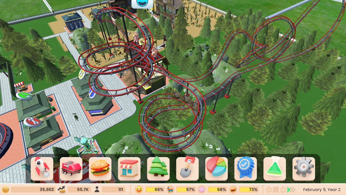 RollerCoaster Tycoon Adventures Deluxe Playstation 5 game Simulation, Casual images