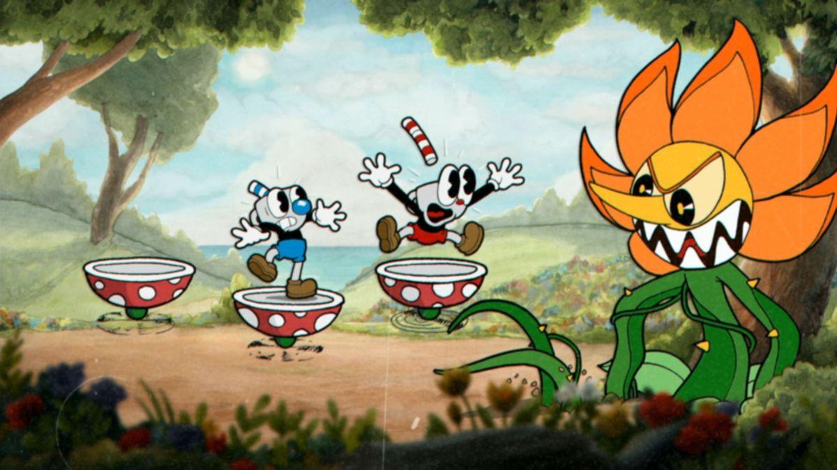Cuphead playstation 4 game Action images