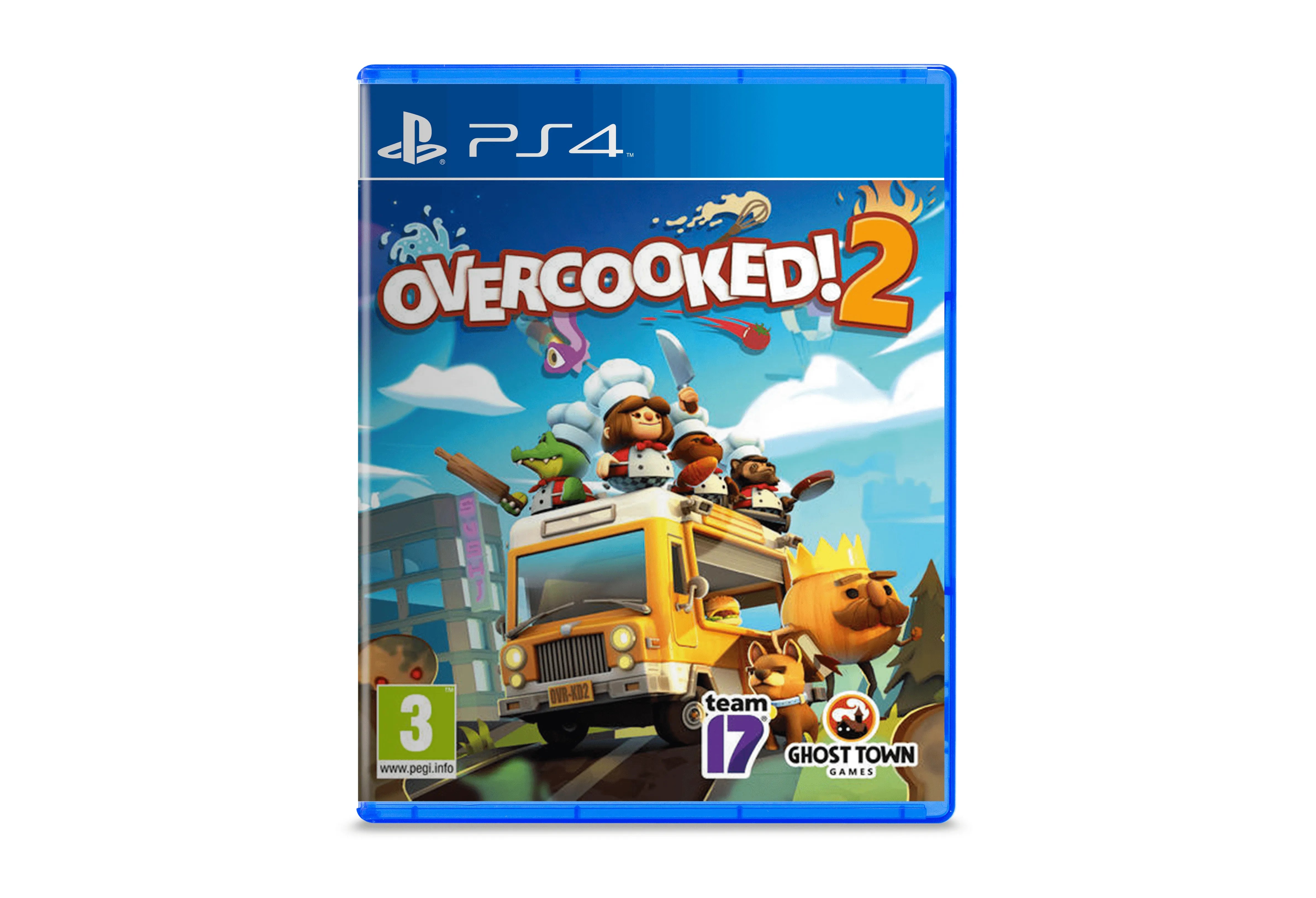overcooked 2 playstation 4 game Action, Casual, Family cover